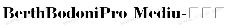 BerthBodoniPro Mediu字体转换